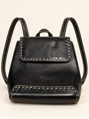 Vintage Y2K KGB Convertible Black Backpack Shoulder Bag